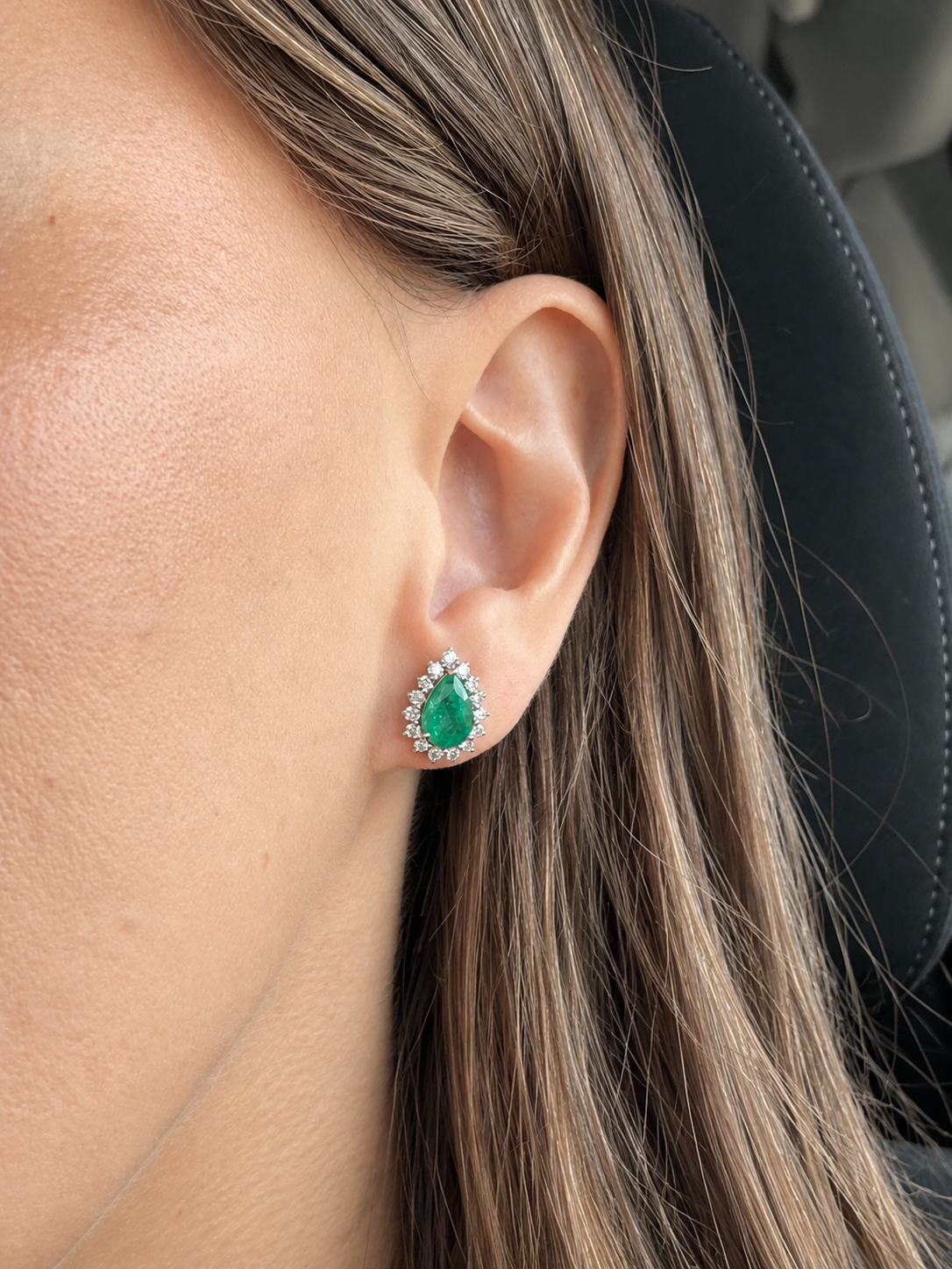 Emerald & Diamond Earrings
