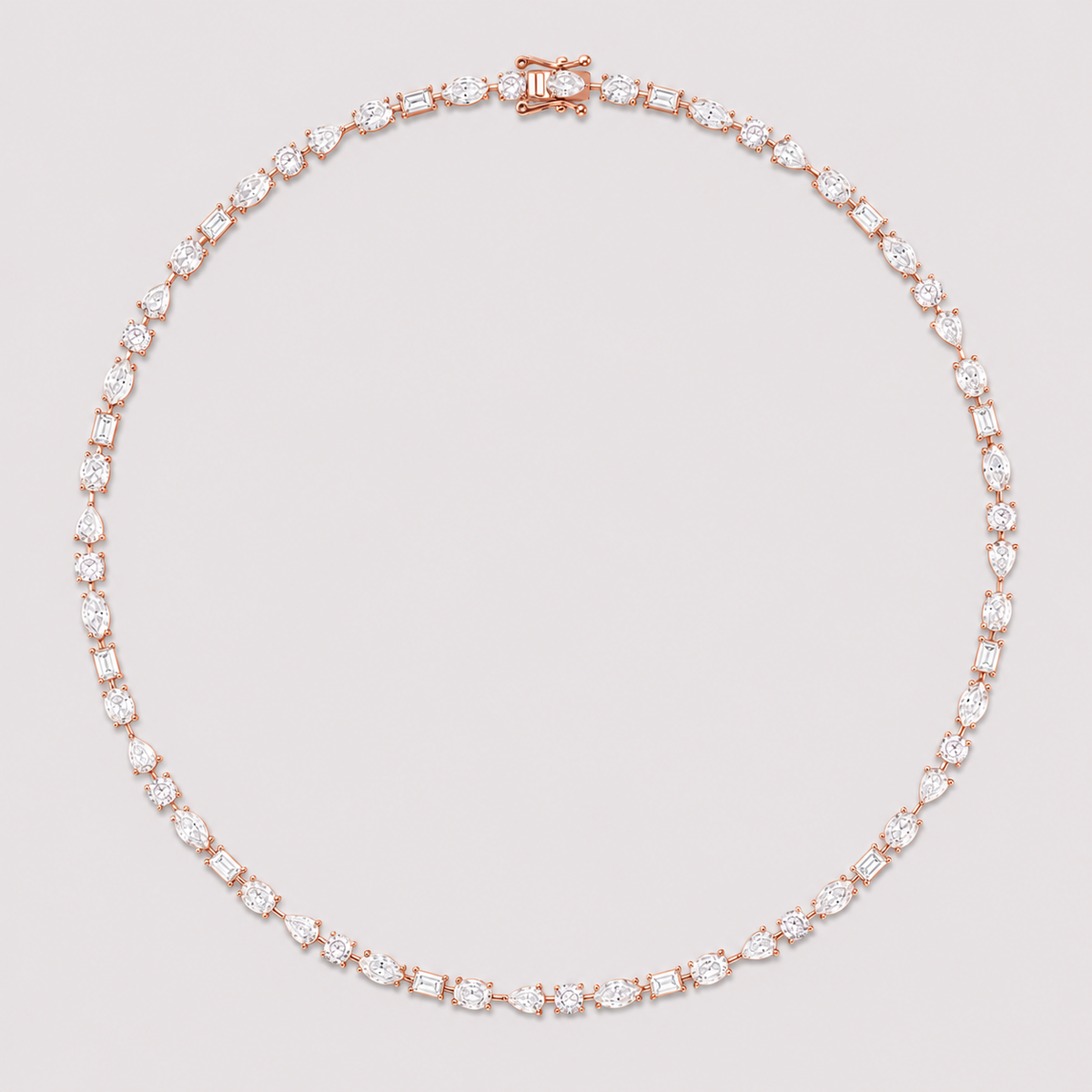 Fancy Shape Diamond Necklace