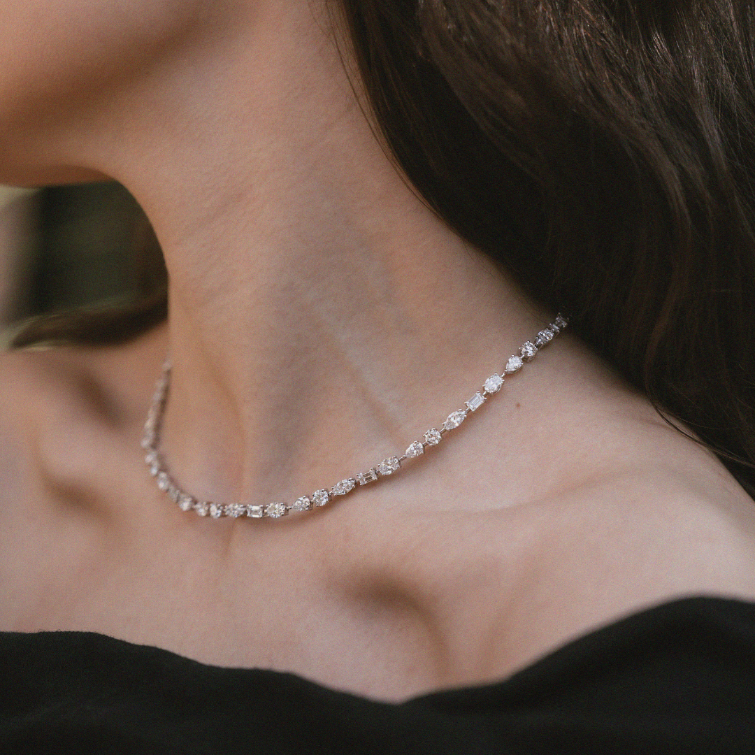 Fancy Shape Diamond Necklace