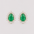 Emerald & Diamond Earrings