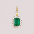 Emerald Diamond Pendant