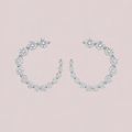 Graduated Diamond Circle Earrings