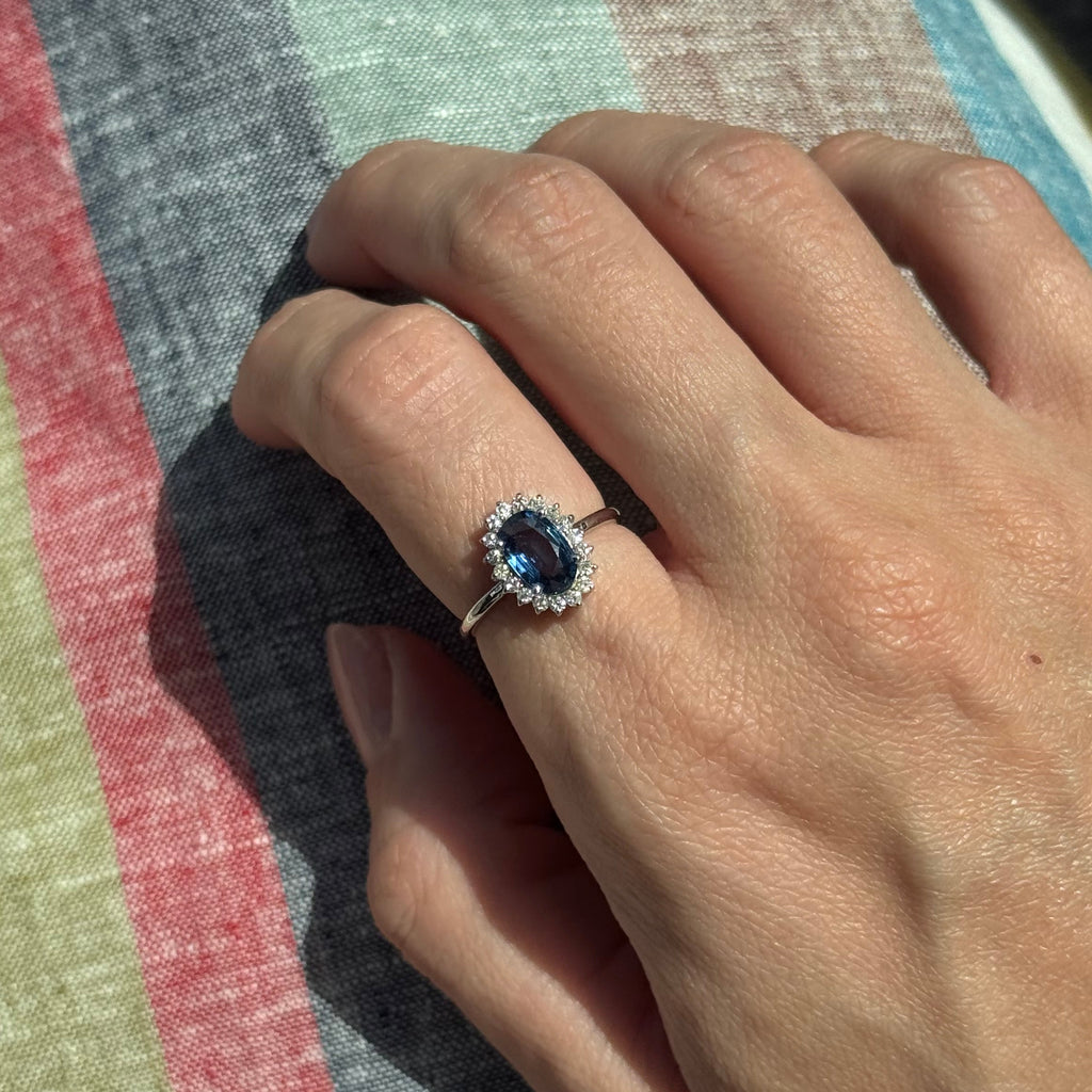 Sapphire & Diamond Ring