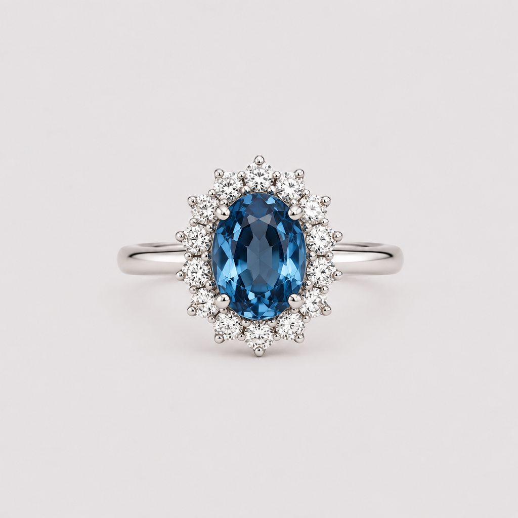 Sapphire & Diamond Ring