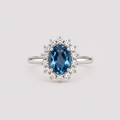 Sapphire & Diamond Ring
